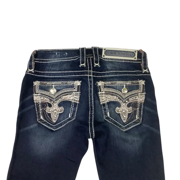 Rock Revival Claret Mid-rise Skinny Jeans Sz 24
